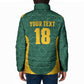 Custom South Africa Soccer Padded Jacket Bafana Bafana Spirit African Pattern - African Pride