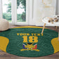 Custom South Africa Soccer Round Carpet Bafana Bafana Spirit African Pattern - African Pride