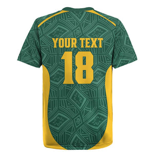 Custom South Africa Soccer Rugby Jersey Bafana Bafana Spirit African Pattern - African Pride