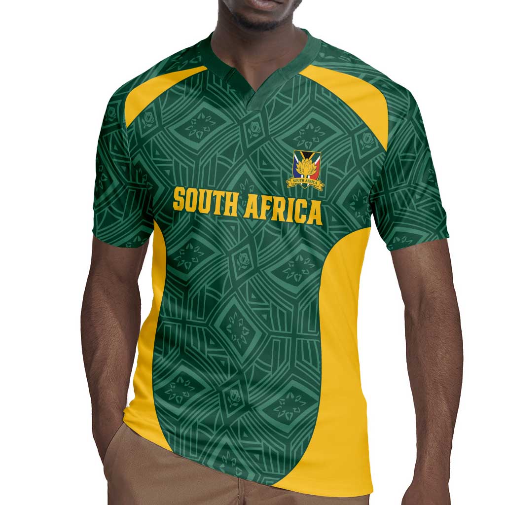 Custom South Africa Soccer Rugby Jersey Bafana Bafana Spirit African Pattern - African Pride
