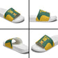 Custom South Africa Soccer Slide Sandals Bafana Bafana Spirit African Pattern - African Pride