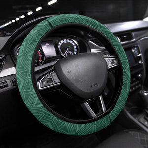 South Africa Soccer Steering Wheel Cover Bafana Bafana Spirit African Pattern - African Pride