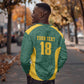 Custom South Africa Soccer Sweatshirt Bafana Bafana Spirit African Pattern - African Pride