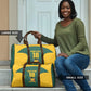 Custom South Africa Soccer Travel Bag Bafana Bafana Spirit African Pattern - African Pride