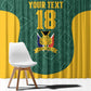 Custom South Africa Soccer Window Curtain Bafana Bafana Spirit African Pattern - African Pride