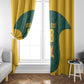 Custom South Africa Soccer Window Curtain Bafana Bafana Spirit African Pattern - African Pride