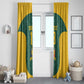 Custom South Africa Soccer Window Curtain Bafana Bafana Spirit African Pattern - African Pride
