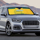 Custom South Africa Soccer Auto Sun Shade From Protea Roots We Rise - African Pride