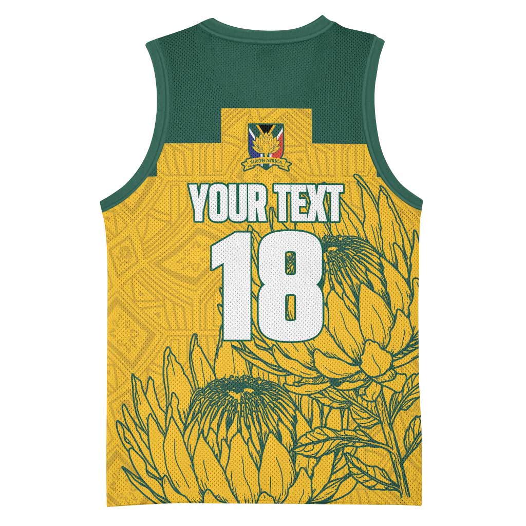 Custom South Africa Soccer Basketball Jersey From Protea Roots We Rise - African Pride