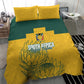 Custom South Africa Soccer Bedding Set From Protea Roots We Rise - African Pride