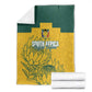 Custom South Africa Soccer Blanket From Protea Roots We Rise - African Pride