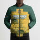 Custom South Africa Soccer Bomber Puffer Jacket From Protea Roots We Rise - African Pride