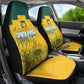 Custom South Africa Soccer Car Seat Cover From Protea Roots We Rise - African Pride