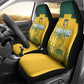 Custom South Africa Soccer Car Seat Cover From Protea Roots We Rise - African Pride