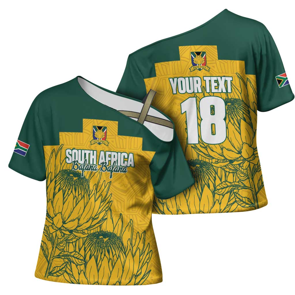 Custom South Africa Soccer Cross Shoulder Shirt From Protea Roots We Rise - African Pride