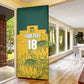 Custom South Africa Soccer Door Cover From Protea Roots We Rise - African Pride