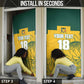 Custom South Africa Soccer Door Cover From Protea Roots We Rise - African Pride