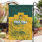 Custom South Africa Soccer Garden Flag From Protea Roots We Rise - African Pride