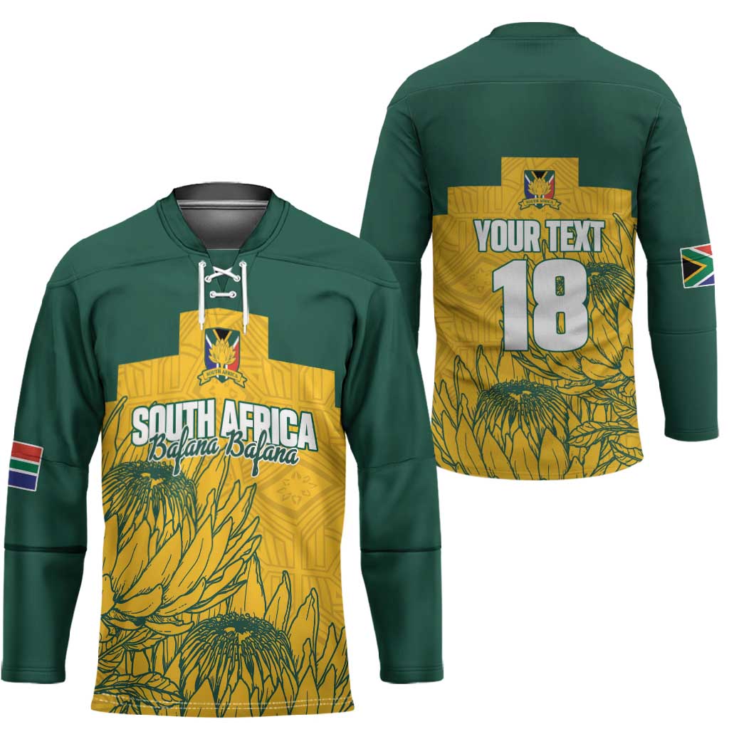 Custom South Africa Soccer Hockey Jersey From Protea Roots We Rise - African Pride