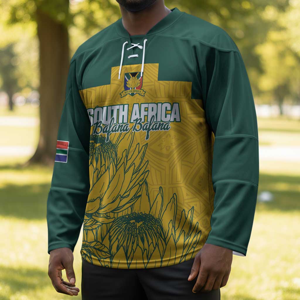 Custom South Africa Soccer Hockey Jersey From Protea Roots We Rise - African Pride