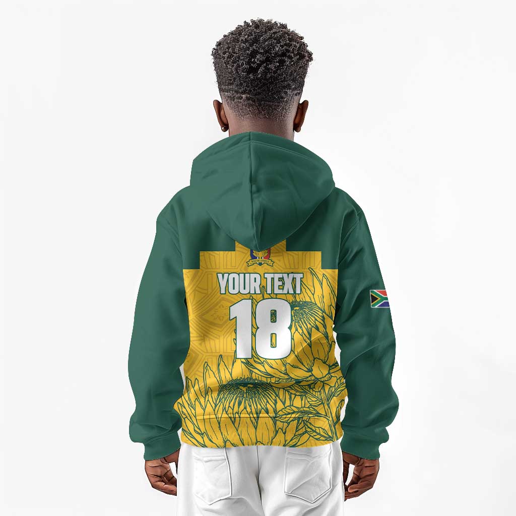 Custom South Africa Soccer Kid Hoodie From Protea Roots We Rise - African Pride