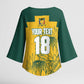 Custom South Africa Soccer Kimono Sleeve Blouse From Protea Roots We Rise - African Pride