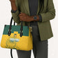 Custom South Africa Soccer Leather Bag From Protea Roots We Rise - African Pride