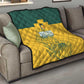 Custom South Africa Soccer Quilt From Protea Roots We Rise - African Pride