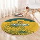 Custom South Africa Soccer Round Carpet From Protea Roots We Rise - African Pride