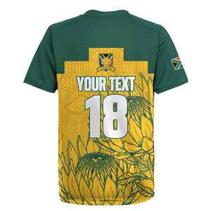 Custom South Africa Soccer Rugby Jersey From Protea Roots We Rise - African Pride