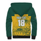 Custom South Africa Soccer Sherpa Hoodie From Protea Roots We Rise - African Pride