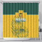 Custom South Africa Soccer Shower Curtain From Protea Roots We Rise - African Pride