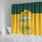 Custom South Africa Soccer Shower Curtain From Protea Roots We Rise - African Pride