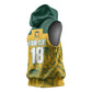 Custom South Africa Soccer Sleeveless Hoodie From Protea Roots We Rise - African Pride