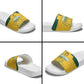 Custom South Africa Soccer Slide Sandals From Protea Roots We Rise - African Pride