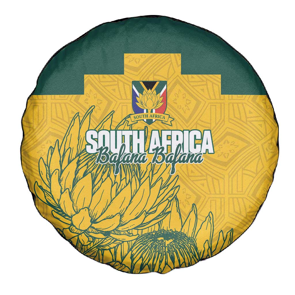 Custom South Africa Soccer Spare Tire Cover From Protea Roots We Rise - African Pride