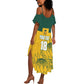 Custom South Africa Soccer Summer Maxi Dress From Protea Roots We Rise - African Pride
