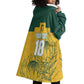 Custom South Africa Soccer Wearable Blanket Hoodie From Protea Roots We Rise - African Pride