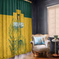 Custom South Africa Soccer Window Curtain From Protea Roots We Rise - African Pride