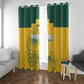 Custom South Africa Soccer Window Curtain From Protea Roots We Rise - African Pride