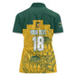 Custom South Africa Soccer Women Polo Shirt From Protea Roots We Rise - African Pride