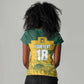 Custom South Africa Soccer Women V-Neck T-Shirt From Protea Roots We Rise - African Pride