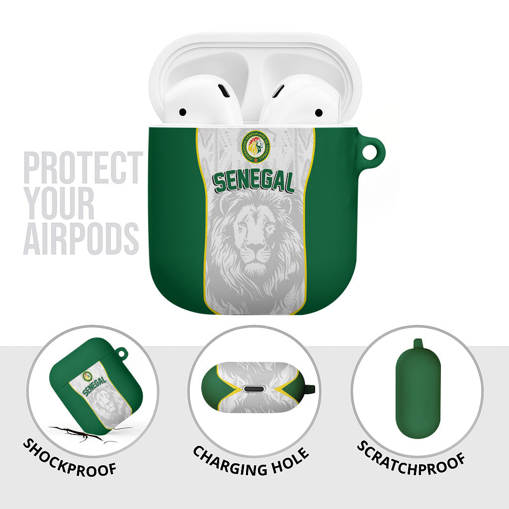 Senegal Football 2026 AirPods Case Proud Lions of Teranga Spirit