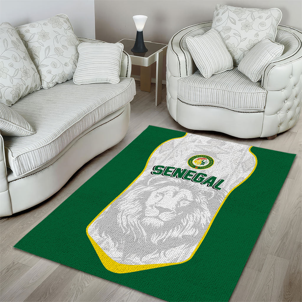 Senegal Football 2026 Area Rug Proud Lions of Teranga Spirit
