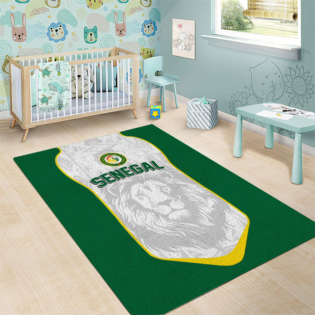 Senegal Football 2026 Area Rug Proud Lions of Teranga Spirit