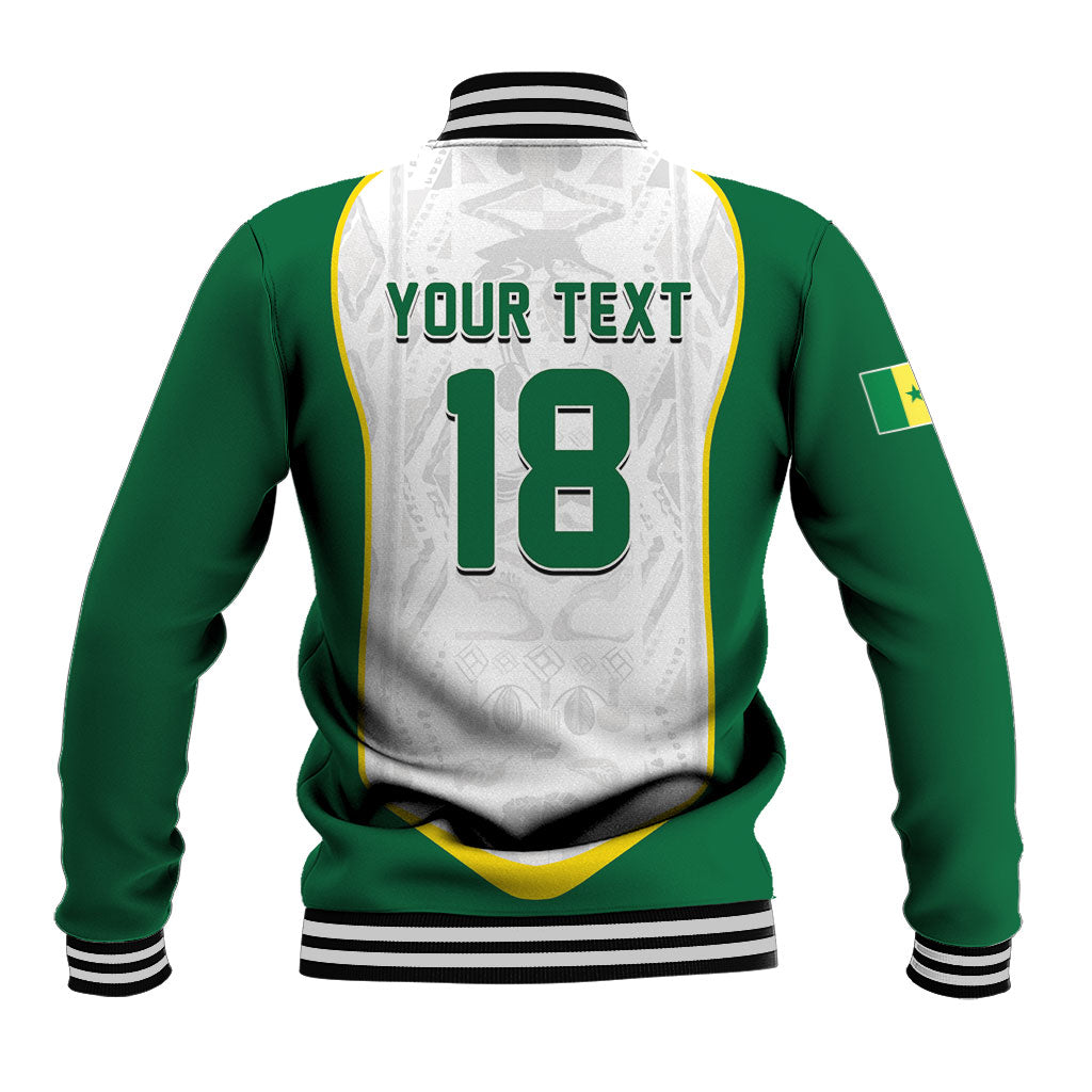 Custom Senegal Football 2026 Baseball Jacket Proud Lions of Teranga Spirit