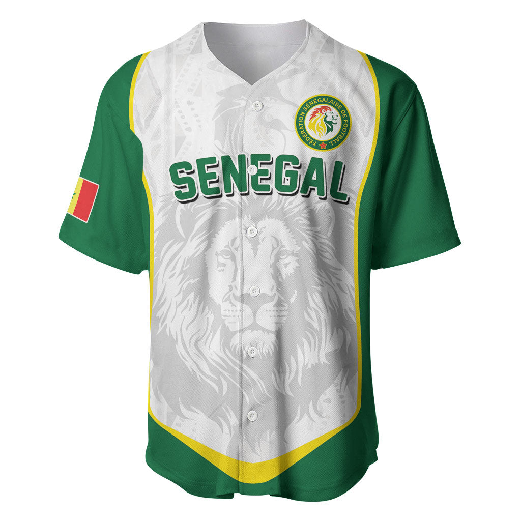 Custom Senegal Football 2026 Baseball Jersey Proud Lions of Teranga Spirit