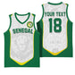 Custom Senegal Football 2026 Basketball Jersey Proud Lions of Teranga Spirit