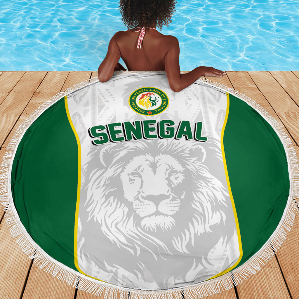 Senegal Football 2026 Beach Blanket Proud Lions of Teranga Spirit