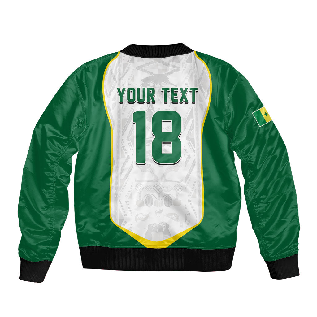 Custom Senegal Football 2026 Bomber Jacket Proud Lions of Teranga Spirit